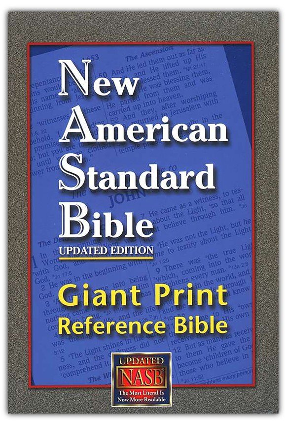 Nasb Giant Print Reference Bible-Hardcover