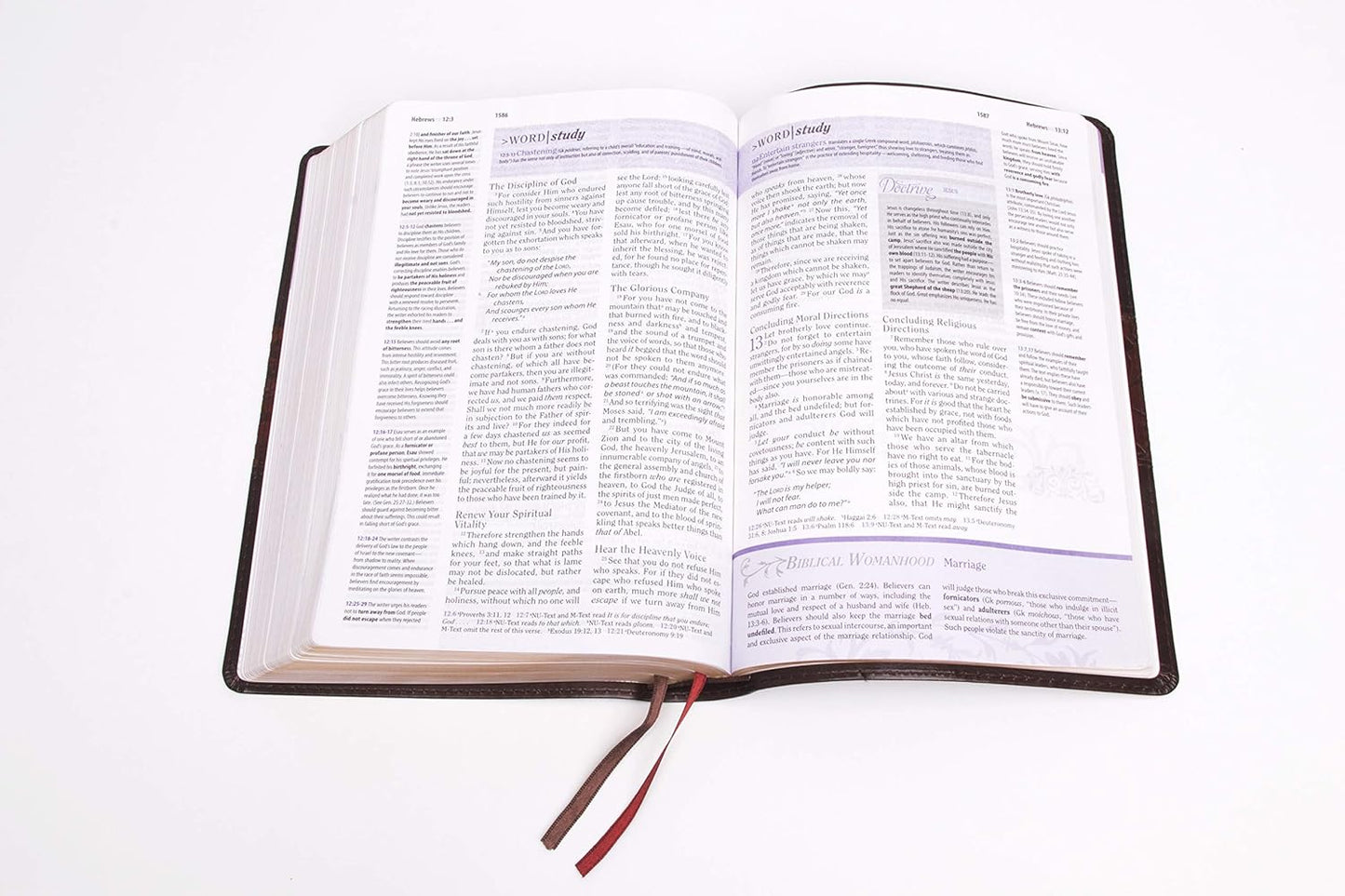 The Study Bible for Women, NKJV Edition--soft leather-look, mahogany