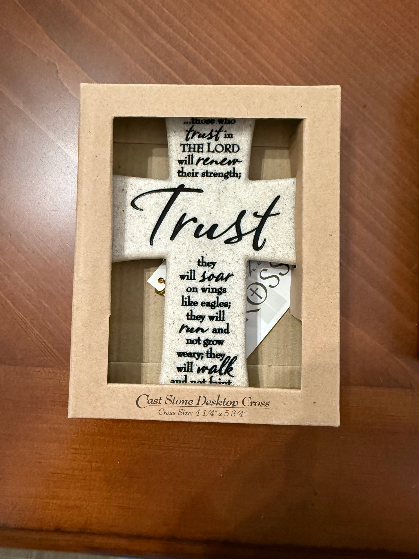 Desktop Cross-Scripture Stone-Trust (#11342) Isaiah 40:31