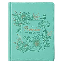 KJV Holy Bible, My Promise Bible for Girls, Teal Faux Leather Journaling Bible w/Ribbon Marker, Scripture Illustrations to Color, King James Version