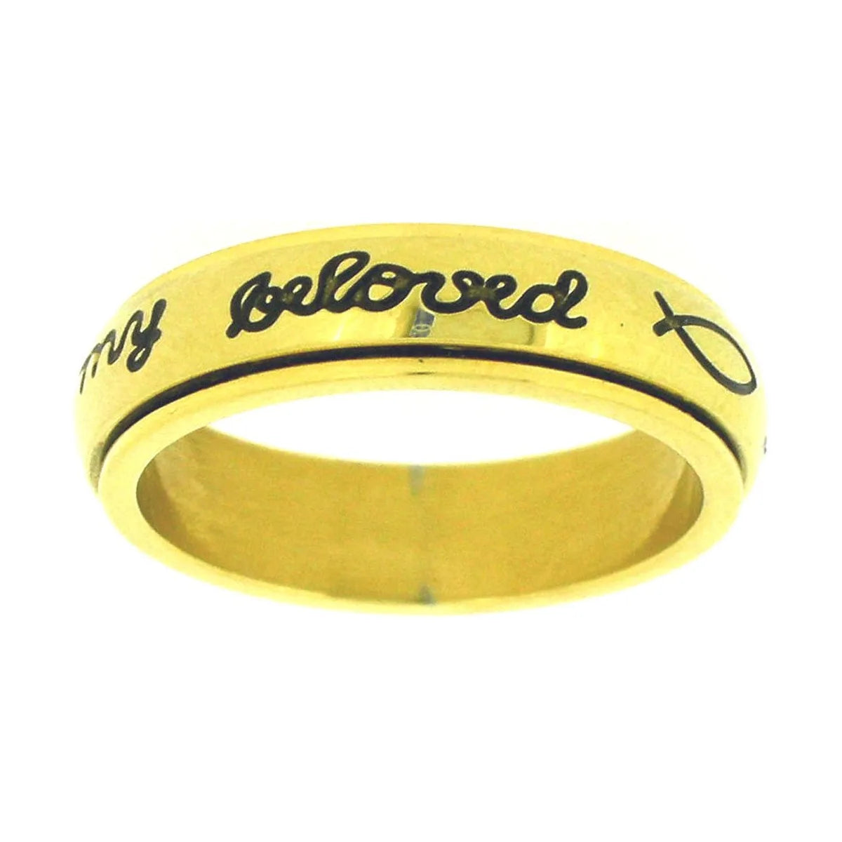 Ring-I Will Wait/Beloved-Gold-Spin-Style 362-Size 5