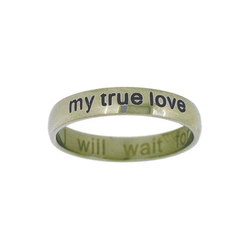Ring-I Will Wait/True Love-Style 372-Size 9