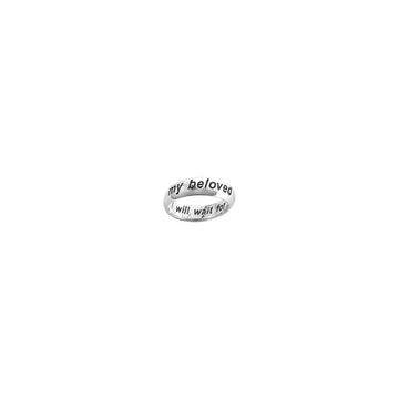 Ring-I Will Wait/Beloved-Style 827-(Sterling Silver)-Size 8