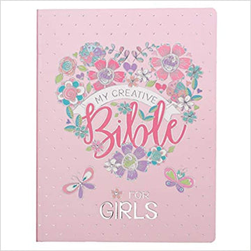 ESV Holy Bible, My Creative Bible For Girls, Pink Flexcover Bible w/Ribbon Marker, Illustrated Coloring, Journaling and Devotional Bible