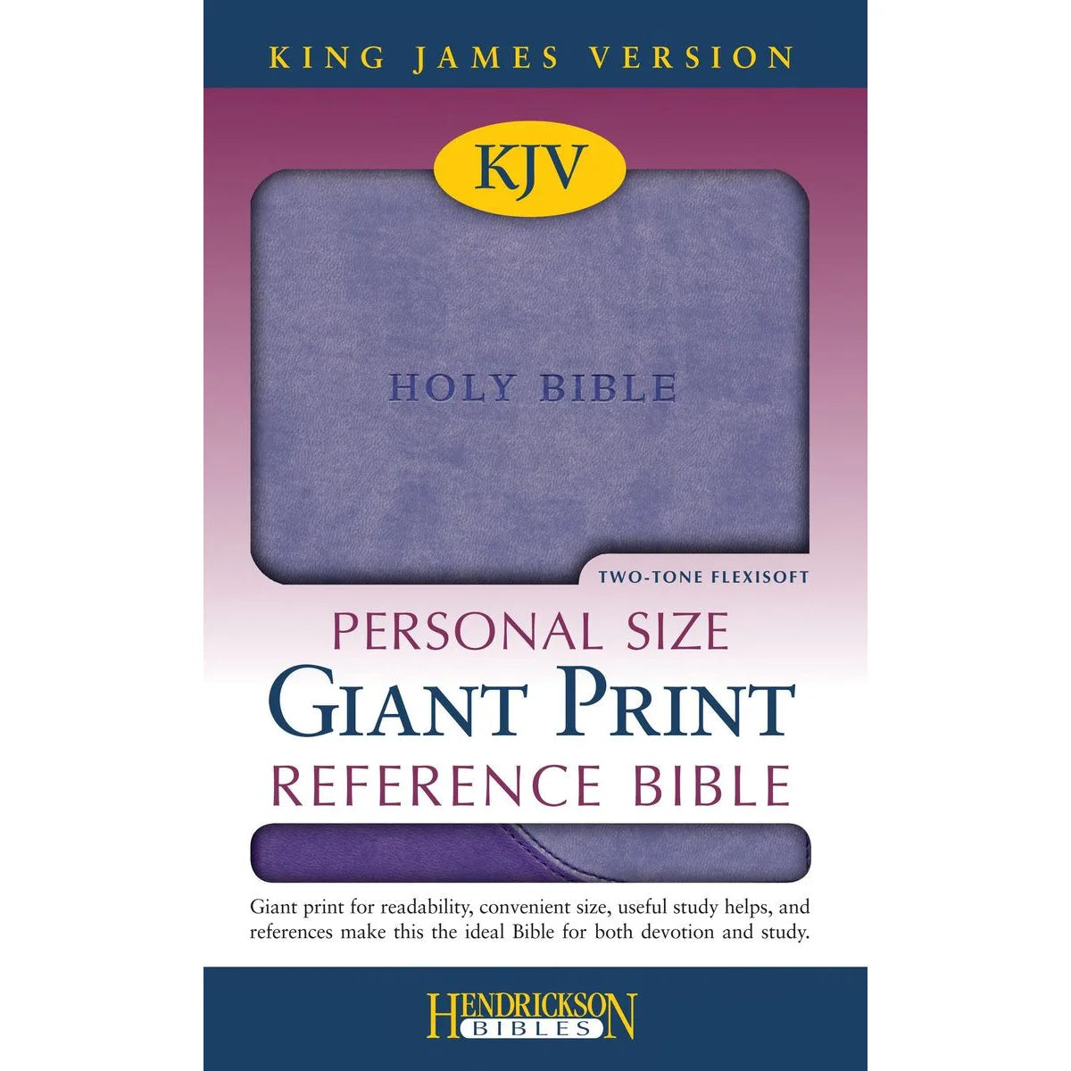 The KJV Personal-Size Giant-Print Reference Bible, Lilac/Violet Flexisoft