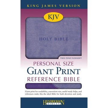 The KJV Personal-Size Giant-Print Reference Bible, Lilac/Violet Flexisoft