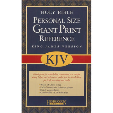 KJV Personal Reference Bible, Giant Print, Imit. Leather/Black