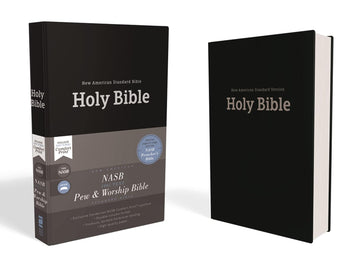 Nasb Pew And Worship Bible (Comfort Print)-Black Hardcover