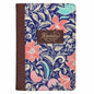 Kindness Matters Blue Floral Faux Leather Journal Inspirational Notebook