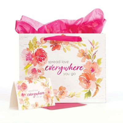 Spread Love Everywhere, Gift Bag with Card