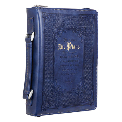 For I Know the Plans I Have For You, Bible Cover, Blue, Medium