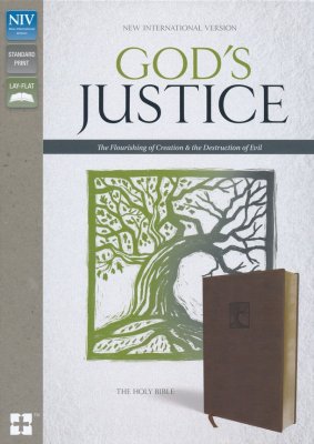 NIV God's Justice: The Holy Bible--soft leather-look, brown