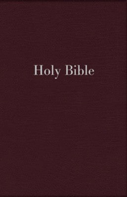 NIV Large-Print Personal-Size Reference Bible--imitation leather, burgundy