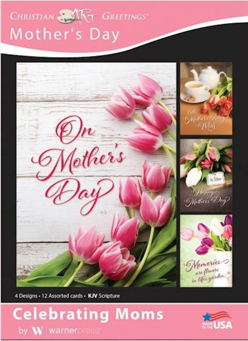 Card-Boxed-Celebrating Moms Assorted Mother's Day (KJV/NIV)