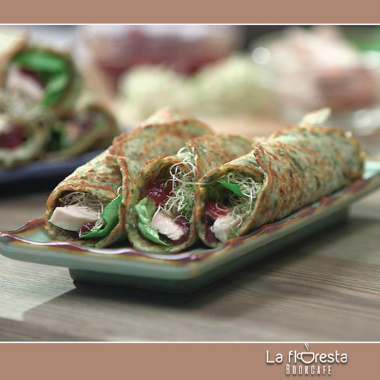 Wraps con espinaca y proteínas